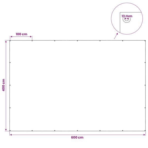 Платно с детайли Зелено 4 x 6 м 90 г / м² ПЕ