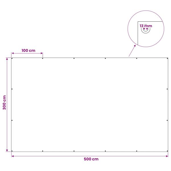 Платно с детайли Антрацитено сиво 3 x 5 м 180 гсм ПЕ