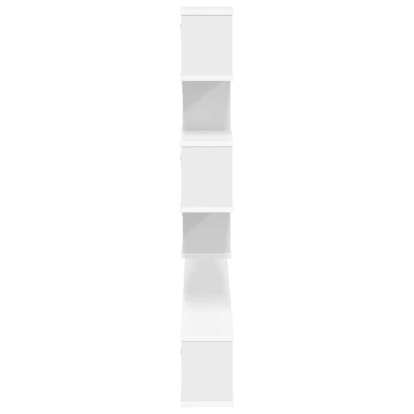 Стенно монтирано телевизионно рафтче Бяло 200 x 15 x 94 см