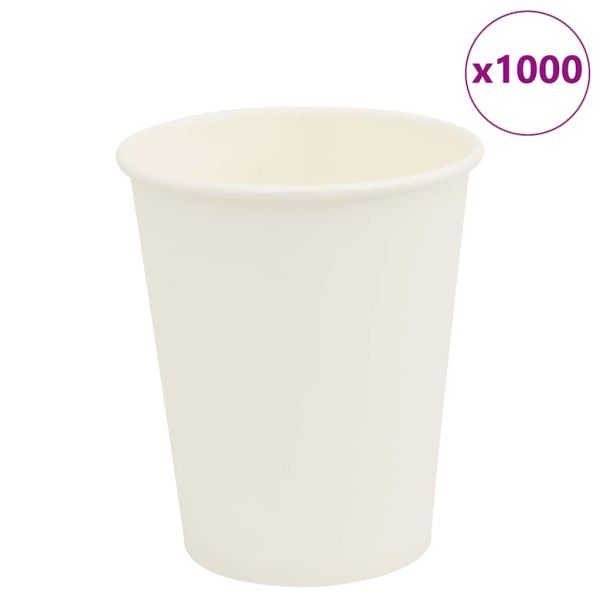 хартиени чаши за кафе 1000 бр. 8oz 200ml White