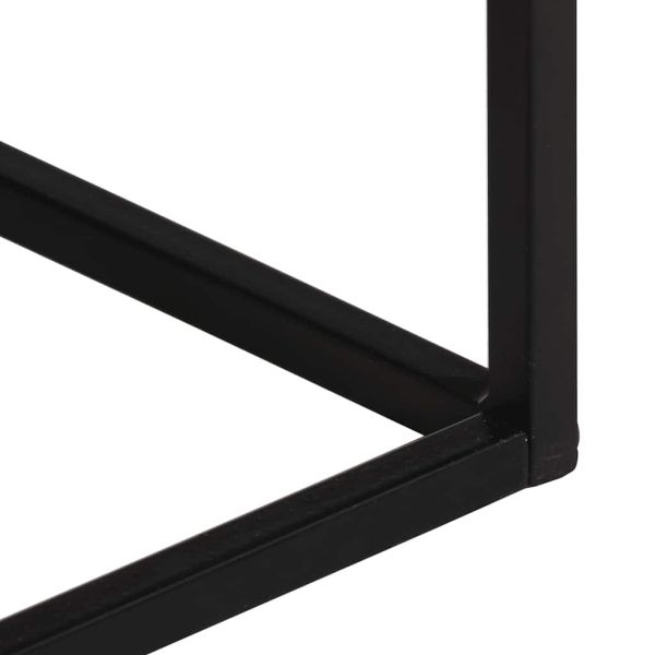 Конзолна маса, 110x30x75 cм, регенерирано дърво масив и желязо