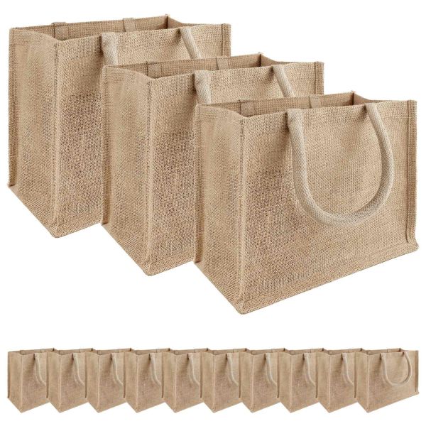 Чанти от юта 50 Натурално 26 x 22 x 14 см 100% Юта Тоса