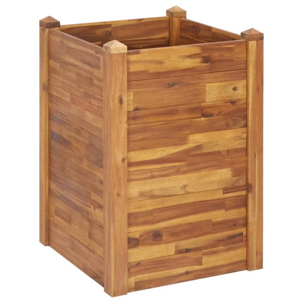 Градинска повдигната леха, 60x60x84 см, акациево дърво масив
