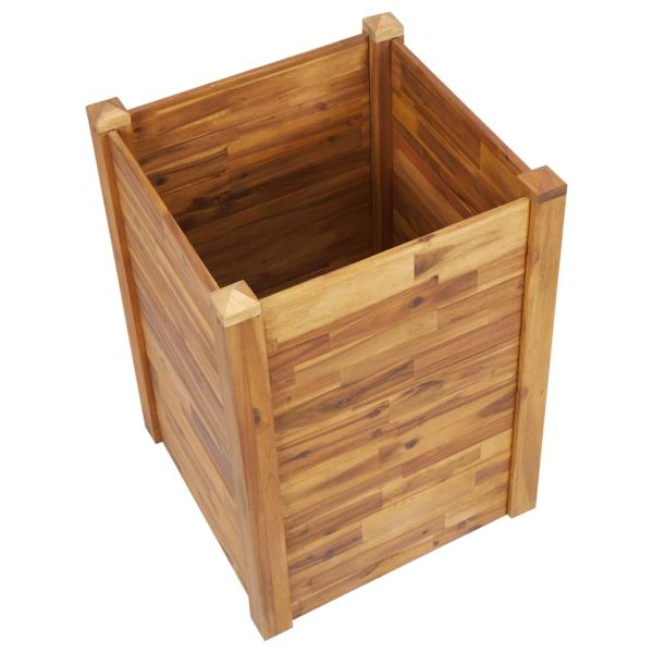 Градинска повдигната леха, 60x60x84 см, акациево дърво масив