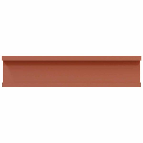 Стенен рафт Монтиране на стена 2 бр. Червено 40 x 9 x 3 cm