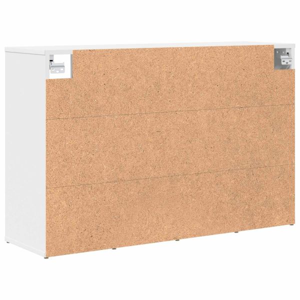 Шкаф за обувки 103 x 30 x 67 см Инженерна дървесина Бяло
