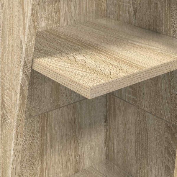 Ъглов шкаф 27,5x27x140см Инженерна дървесина Сонома дъб
