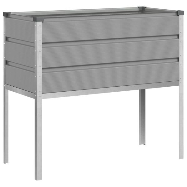 Кашпа Светлосиво 100 x 45 x 90 см Галванизирана стомана