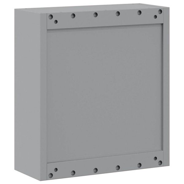 Шкаф за инструменти с рафт Черен и Сив 50 x 20 x 55 см