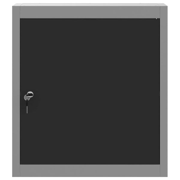 Шкаф за инструменти с рафт Черен и Сив 50 x 20 x 55 см