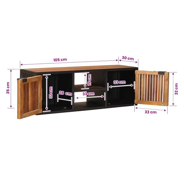 Ръчно изработено телевизионно шкафче 105 x 30 x 35 см