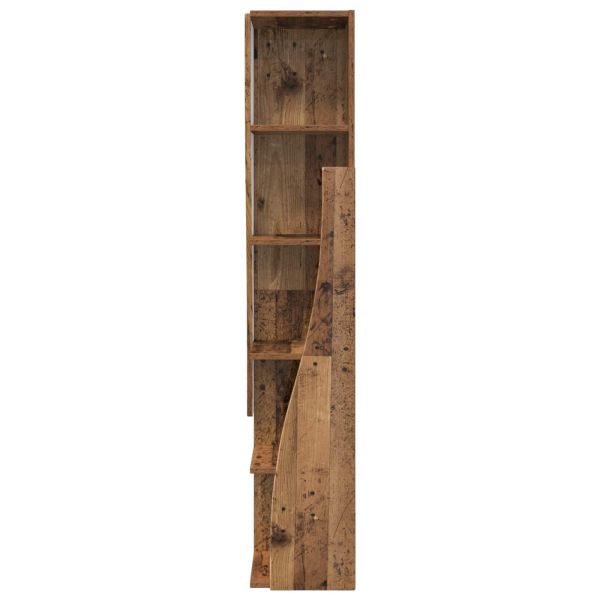 Ъглов шкаф 27,5x27x140см Инженерна дървесина Старо дърво