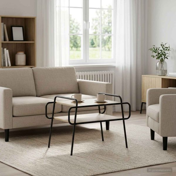 Масичка за кафе Дъб сонома 70 x 50 x 51 см Инженерна дървесина