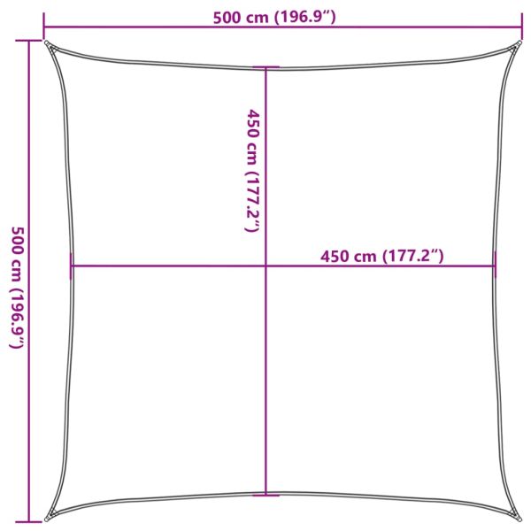 Платно-сенник, 160 г/м², тъмнозелено, 5x5 м, HDPE