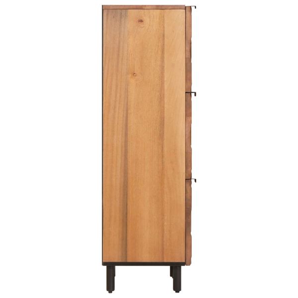 Висок шкаф Финал на кафяво акацие 40 x 33 x 110 см