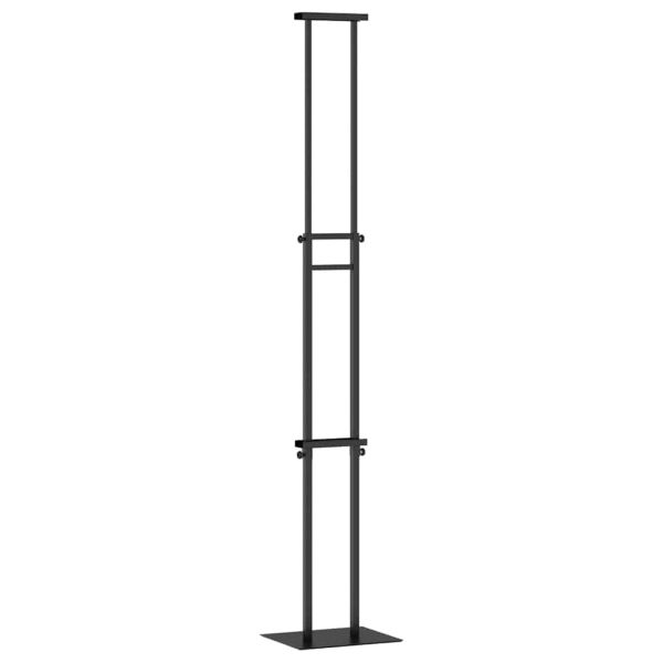 Стендове за търговски прояви 2 бр. Черно 30 x 23,5 x 210 см
