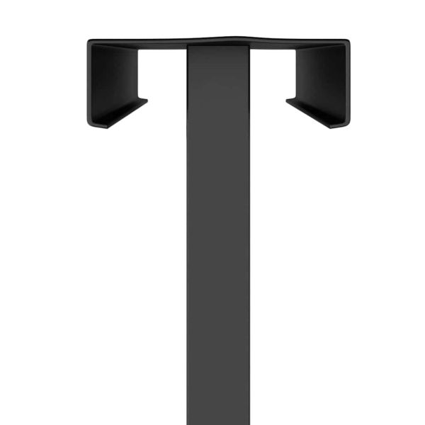 Стендове за търговски прояви 2 бр. Черно 30 x 23,5 x 210 см