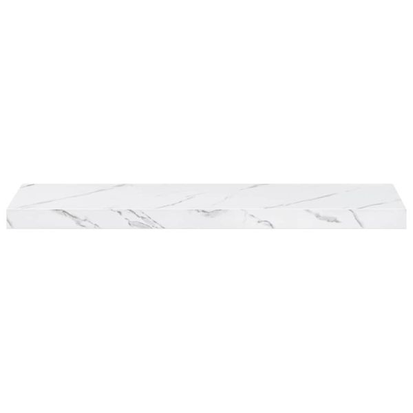 Стенен рафт Монтиране на стена Бял мрамор 90 x 23,5 x 3,8 cm