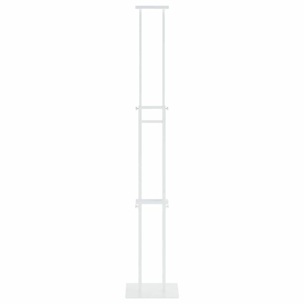 Стендове за търговски прояви Бяло 30 x 23,5 x 210 см Стомана