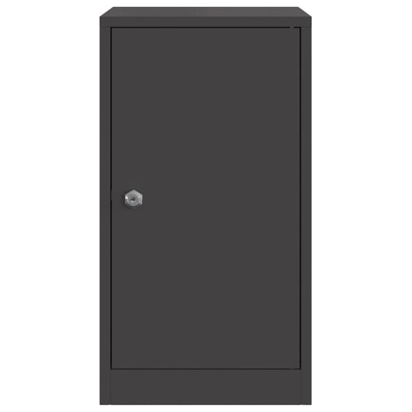 Пощенска кутия със съхранение Черно 30 x 20 x 55 см Стомана