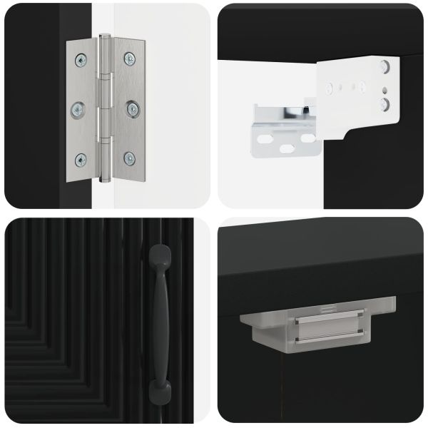Кабинет за дартборд HAARLEM Черно 52,5 x 10,5 x 53,5 см