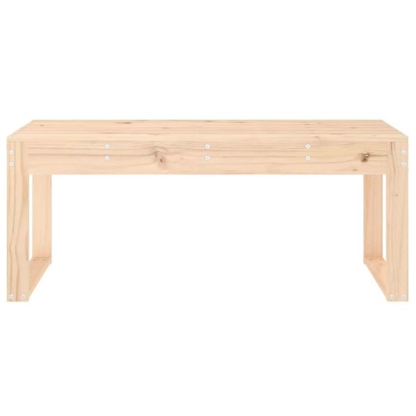 Градинска пейка, 110x38x45 см, борово дърво масив