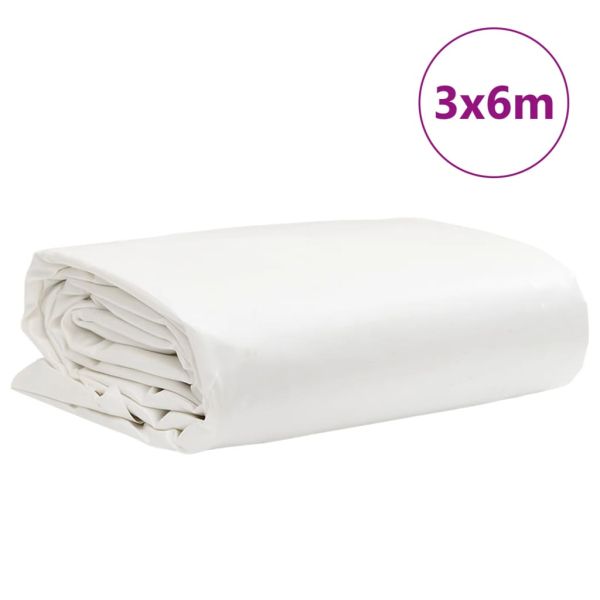 Брезент бял 3x6 м 650 г/м²