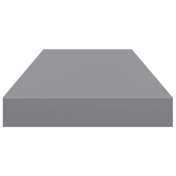 Окачени стенни рафтове, 4 бр, сиви, 60x23,5x3,8 см, МДФ