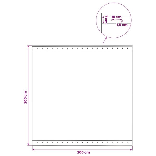 Платно с детайли 2 бр. Зелено 2 x 2 м 260 гсм ПЕ
