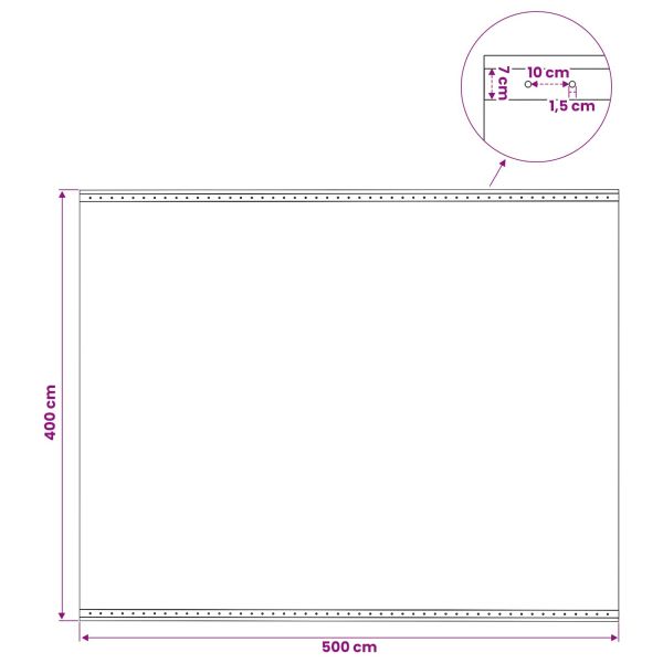 Платно с детайли 2 бр. Зелено 4 x 5 м 260 гсм ПЕ