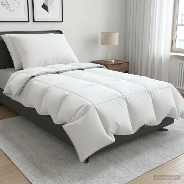 Долен комплект 90% гъши пух FULDA 3 бр. 155 x 220 cm Лято Бяло