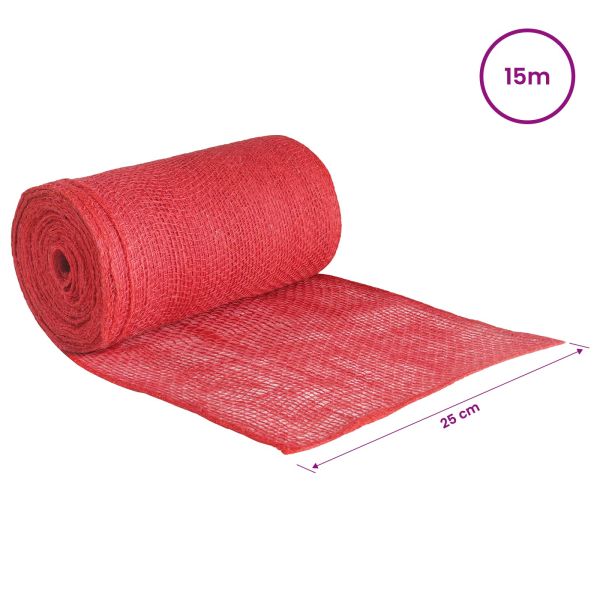 Ролка от Джут 25 x 1500 см Червено