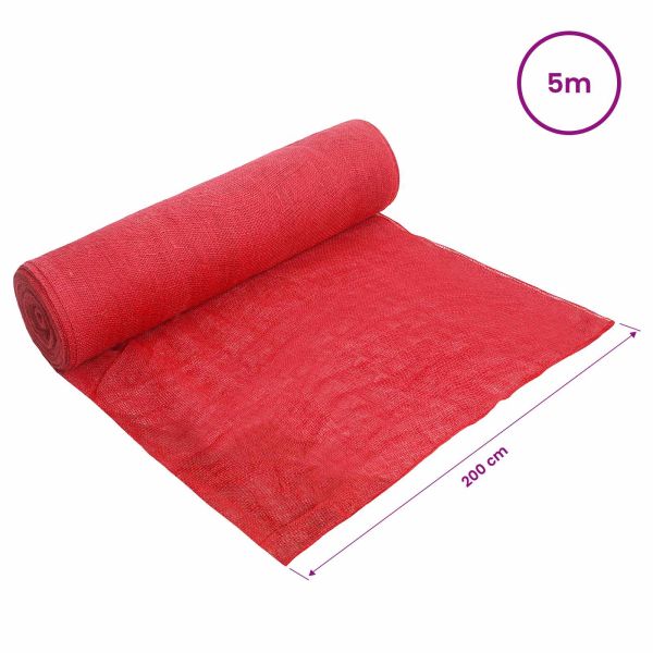 Ролка от Джут 200 x 500 cm Червено