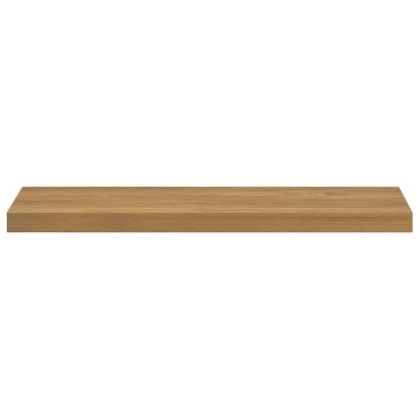 Стенен рафт Монтиране на стена 2 бр. Кафяво 80 x 23,5 x 3,8 cm