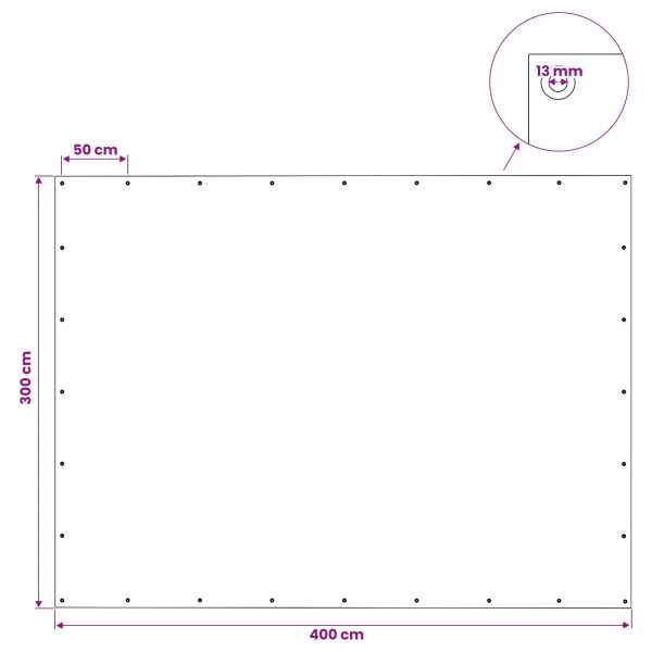 Платно с детайли Зелено 3 x 4 м 140 гсм ПЕ