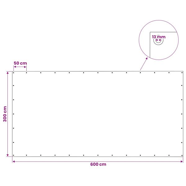 Платно с детайли Зелено 3 x 6 м 140 гсм ПЕ