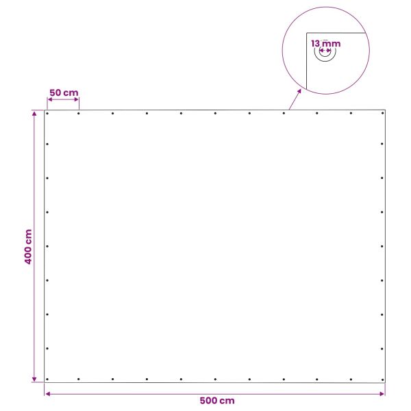 Платно с детайли Зелено 4 x 5 м 140 гсм ПЕ