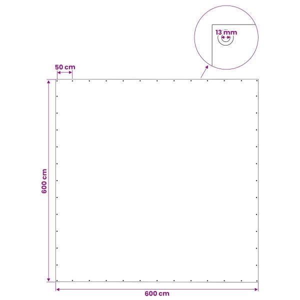 Платно с детайли Зелено 6 x 6 м 140 гсм ПЕ