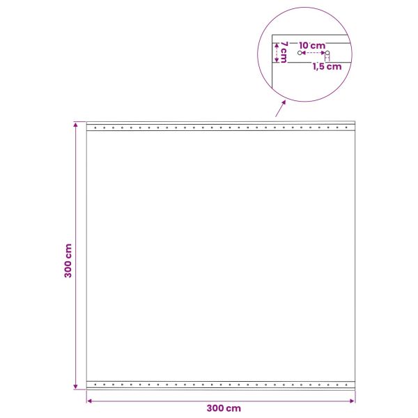 Платно с детайли Зелено 3 x 3 м 260 гсм ПЕ