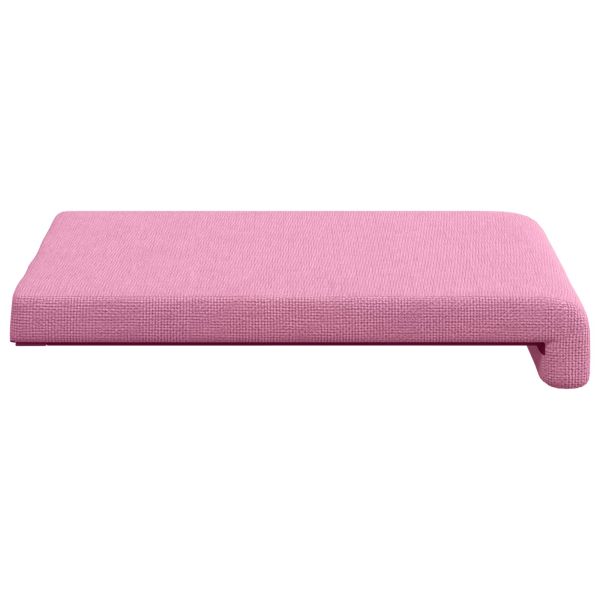 Възглавница за пейка 2 бр. Текстил Розово Дълбочина 35 см