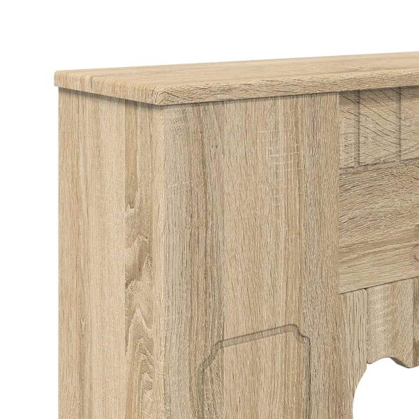 Рамка за камина Дъб сонома 93 x 20 x 89 см Инженерна дървесина