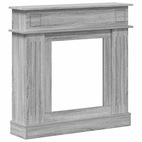 Рамка за камина Сив Сонома 102 x 26 x 100 см