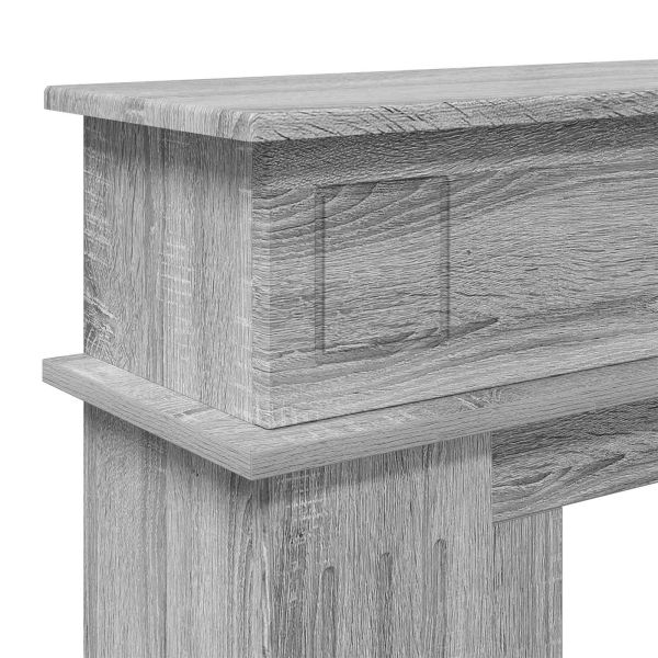 Рамка за камина Сив Сонома 102 x 26 x 100 см