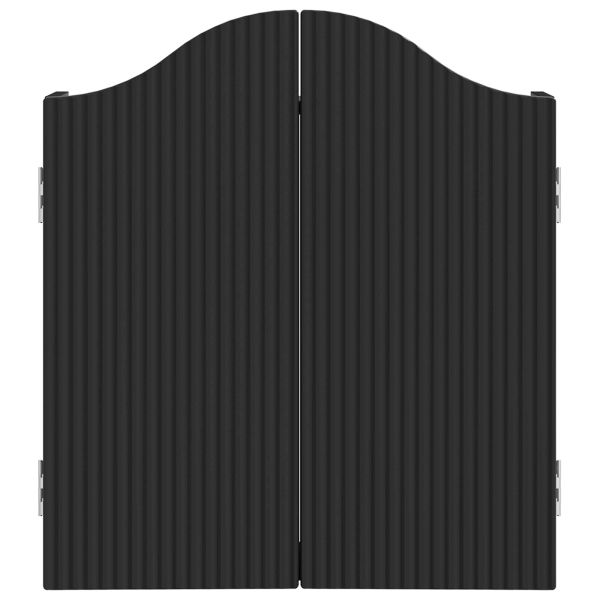 Кабинет за дартборд Черно 56 x 12 x 63 см Инженерна дървесина