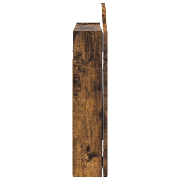 Кабинет за дартборд Опушен дъб 56 x 12 x 63 см