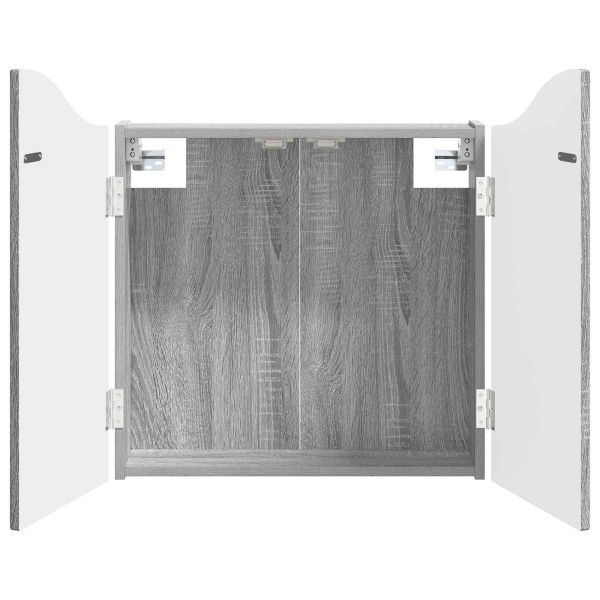 Кабинет за дартборд Сив Сонома 56 x 12 x 63 см