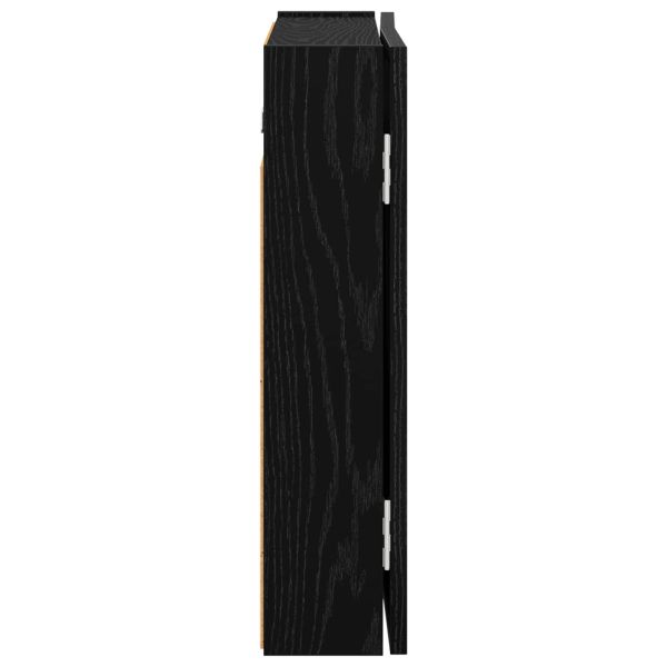 Кабинет за дартборд Черен дъб 56 x 12 x 53,5 см