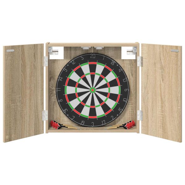 Кабинет за дартборд Дъб сонома 56 x 12 x 53,5 см