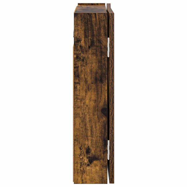 Кабинет за дартборд Опушен дъб 56 x 12 x 53,5 см