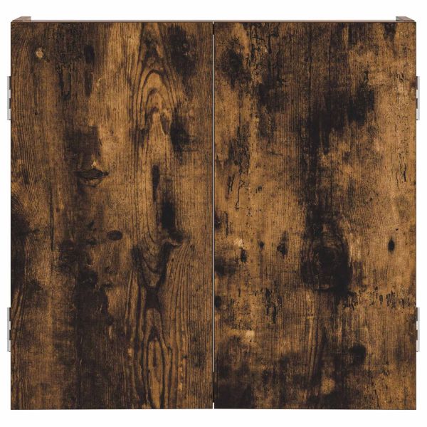 Кабинет за дартборд Опушен дъб 56 x 12 x 53,5 см